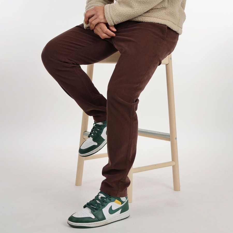 Oxbow Pantalon | Chino Velours Reanour - Chataigne